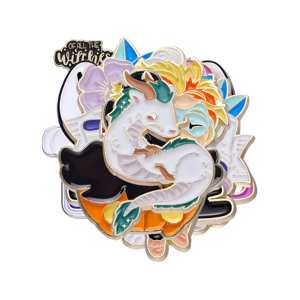 Natal Ano Novo Chinês Graduação Coração Suave Rotação <span class=keywords><strong>Lenticular</strong></span> Esmalte Lapela Pins Logotipo Personalizado Emblema - Product Image 2