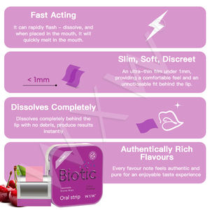 Prix usine Biotics Oral Strip Film Supplément Naturel Soutien Énergie Vitamine Strip Biotique Oral Strip Film - Product Image 5
