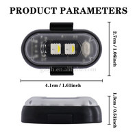 Lampe d'avion télécommandée sans fil pour voiture et moto Lampe universelle arc-en-ciel clignotante Feux de navigation pour drone