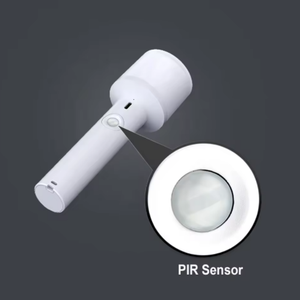 Lampe LED <span class=keywords><strong>à</strong></span> 360 degrés alimentée par batterie, en ABS, avec détecteur de mouvement, lumière de nuit LED activée par capteur de mouvement, pour la maison, la chambre <span class=keywords><strong>à</strong></span> coucher, lumières de nuit <span class=keywords><strong>à</strong></span> induction humaine - Product Image 3