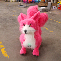 Niedlicher Rosa Interaktiver Fuchs mit Eingebautem Utree Roboterhund für Kindergeburtstage