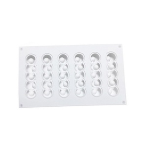TangChu Caterpillar Style <b>Silicone</b> Mousse Strip Dessert Cake Mold <b>Baking</b> DIY Twisted Chocolate Ice Cream Mold Freezer Safe - Product Image 5
