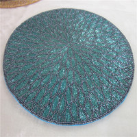 Vente directe d'usine traitement et tapis perlé personnalisé fait à la main tasse Matdishes disque Pad dîner drapeau tapis de Table thé tapis de Table 148