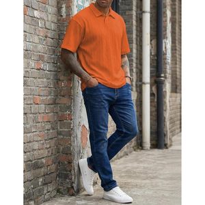 Camisa Polo para Hombre FOXA, Tejido Texturizado, Manga Corta, Transpirable, Informal, para Golf, Verano - Product Image 6