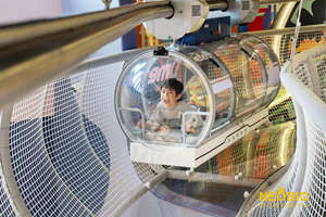 트램폴린 공원 및 실내 레크리에이션을위한 실내 놀이터를위한 호그 우드 전용 공간 글라이더 - Product Image 5