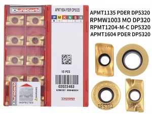Insertos de Fresado CNC de Alta Velocidad Dulong <span class=keywords><strong>Karp</strong></span> APMT1604PDER para Máquinas de Torno, Hierro Fundido con Recubrimiento PVD PCD, Soporte OEM - Product Image 1
