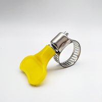 Collier de serrage rapide en acier inoxydable, type américain, avec levier manuel en plastique