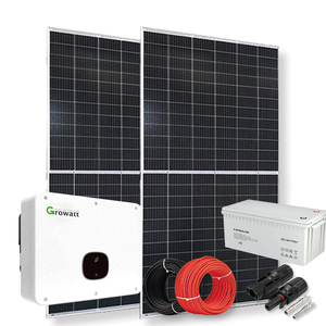10kW Complete Kit Home System MPPT Controller Polycrystalline Silicon High Efficiency Lithium Ion <b>Battery</b> Grid Hybrid Energy - Product Image 1