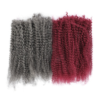 Cheveux humains Remy Afro Kinky en vrac pour tresses et dreadlocks, idéal pour les coiffures Passion Twist