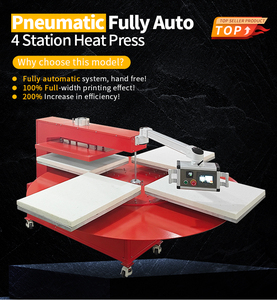 Prensa de Calor Neumática Automática de 4 Estaciones para Sublimación, Máquina de Prensa de Calor de 4 Estaciones para Impresión de Camisetas - Product Image 6