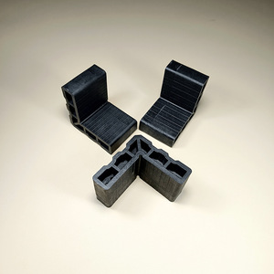 Plastic Corner Brackets 20x40x1.5mm Black Screw Installation Industrial <b>Door</b> <b>Window</b> <b>Accessories</b> - Product Image 2