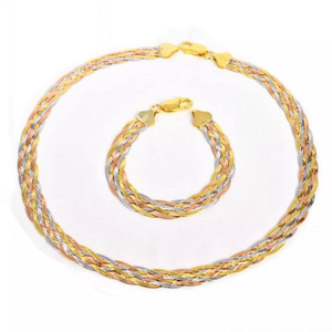 Collane Intrecciate in Argento Sterling 925 Stile Romantico Unisex All'Ingrosso, Catene di Moda Personalizzabili in Diverse Misure - Product Image 3