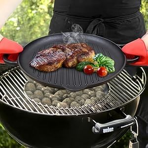 Poêle à griller en fonte pré-culottée robuste, <span class=keywords><strong>prix</strong></span> d'usine, pour cuisinière, four, barbecue intérieur et extérieur - Product Image 6