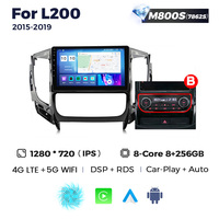 MEKEDE-Reproductor de DVD para coche, Android, 8 núcleos, 8 + 128G, DSP, IPS, 2.5D, para Mitsubishi Triton L200 5 2015-2019, RDS, WIFI, GPS