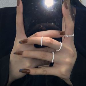 2023 Luxury Iced Out <b>Rope</b> Chain Necklace Jewelry Set Fine Shiny 925 Silver Needle Bling Earrings Sparkling Rings for Girlfriend - Product Image 3