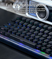 98-Tasten Mechanische Tastatur RGB-Hintergrundbeleuchtung Drei-Modus-Wireless Hot-Swappable Programmierbares Numerisches Tastenfeld für Gaming und Büro