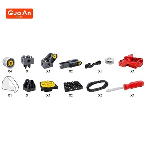 צעצועים גוואן חינוך לגיל הרך מכונות פשוט למידה טכנולוגיה הנדסת ערכת טלאים ערכת עיצוב לבלוק אבני בניין צעצוע אדים לילדים סט בלוק - Product Image 3