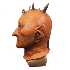 Mascarilla <span class=keywords><strong>de</strong></span> látex <span class=keywords><strong>de</strong></span> Horror para Halloween, máscara <span class=keywords><strong>de</strong></span> fiesta <span class=keywords><strong>de</strong></span> terror, ganado, <span class=keywords><strong>diablo</strong></span>, seis <span class=keywords><strong>cuernos</strong></span> - Product Image 4