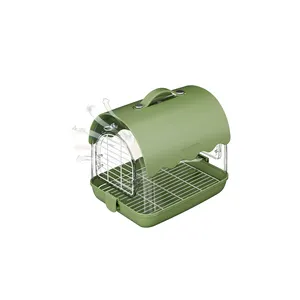 Environmentally Friendly Acrylic Material Easy To Carry Large Breathable Parrot Breeding Cage