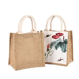 factory price custom-made wholesale eco-friendly Recycled durable, blank linen tote bags ins bamboo tote bags low moq/