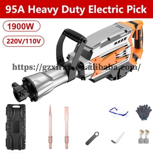 ชุดสว่านเจาะค้อนทุบแจ็คแบบหนัก110V/220V 1900W 95A ตัดคอนกรีตกำลังแรงสูงชุดสว่านเจาะกระแทกแบบหมุน - Product Image 2
