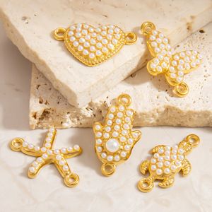 Colgantes temáticos de la serie Pearl Ocean con perlas AAA en engaste de bisel, accesorios de joyería unisex para uso diario. - Product Image 3