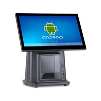 Sistema POS Todo en Uno con Pantalla Táctil de 15.6 Pulgadas, SSD, Intel Core I5, Impresora de Recibos de 80mm para Restaurante/Cafetería