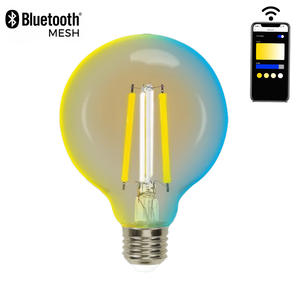 Ampoule intelligente Bluetooth Mesh G80 6W CCT, dimmable et polyvalente, idéale pour créer une ambiance et contrôler l'éclairage. - Product Image 1