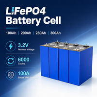 Paket Baterai Lithium Ion Prismatic Deep Cycle OEM CE Solar 3.2V Lifepo4 Sel Baterai 100AH 150AH 200AH 280AH Efisiensi Tinggi