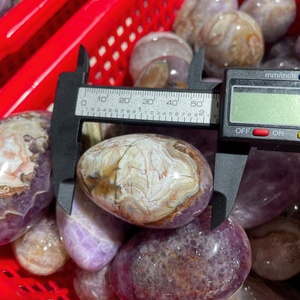 Œufs en cristal naturel de haute qualité pour la guérison, artisanat en quartz, améthyste et <span class=keywords><strong>agate</strong></span> dentelle, pour la décoration Feng Shui et les cadeaux (vente en gros) - Product Image 4