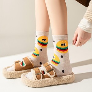 <span class=keywords><strong>Chaussettes</strong></span> pour femmes, motif amusant, nourriture, donut, hamburger, frites, œufs, nouveauté, décontractées, port quotidien, confortables, <span class=keywords><strong>chaussettes</strong></span> tendance, lot - Product Image 2