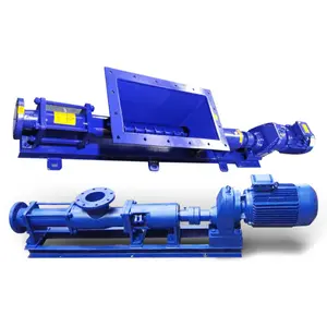 high quality Stainless steel single double rotor mono screw pump with hopper