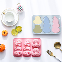 Kürbis Design Antihaft Silikon Kuchen formen Lebensmittel qualität Wieder verwendbare süße Silikon Magnetische Schokolade, Süßigkeiten & Eis DIY Form