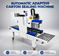 Machine de scellage automatique adaptative pour cartons avec applicateur d'étiquettes à impression instantanée pour l'emballage chimique et e-commerce