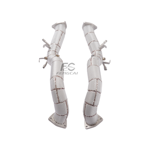 Collecteur <span class=keywords><strong>d</strong></span>'échappement sport en acier inoxydable à haut <span class=keywords><strong>d</strong></span>ébit et <span class=keywords><strong>tuyau</strong></span> de drainage droit isolé pour Porsche 718 GT4 RS 4.0L, amélioration de la puissance et des performances de course - Product Image 3