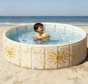 Baignoire <span class=keywords><strong>pliable</strong></span> ronde moderne pour enfants Yangchen, en PVC gonflable, écologique, portable, durable, sans couvercle, pour le <span class=keywords><strong>bain</strong></span> - Product Image 1