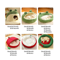 Lit pour chat en velours luxueux, lit pour chien rond, lavable, confortable, pour l'hiver et l'été