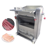 Nouvelle machine à éplucher la peau de porc, à découper en tranches longues de porc, d'agneau et de bœuf, en acier allié semi-automatique