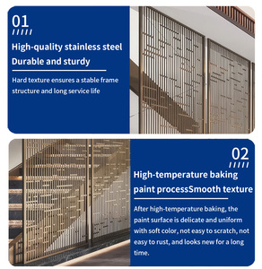 CNC Cutting <strong>Screens</strong> <strong>Room</strong> <strong>Divider</strong> <strong>for</strong> Home Hotel Living <strong>Room</strong> Staircase <strong>Room</strong> <strong>Divider</strong> Stainless Steel Partition Wall <strong>Divider</strong> - Product Image 3