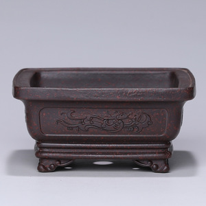 <span class=keywords><strong>Maceta</strong></span> Clásica de Arcilla Morada Durable de DaringFish, <span class=keywords><strong>Maceta</strong></span> Rectangular Pequeña para Bonsái con Orificios, para Colgar o Exhibir en Escritorio - Product Image 4