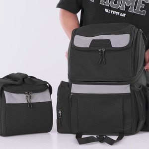 Bolsa de Bolos de Nailon Resistente de Alta Calidad, Mini, para 2 Bolos, Interior y Exterior, Alfombrilla Plana Corta, Negra, Nivel Rígido, Bolsa Deportiva - Product Image 1