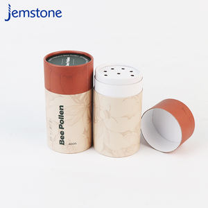Emballage en tube de papier pour poudre libre cosmétique en carton écologique de qualité alimentaire personnalisé 400G, pollen d'abeille, avec tamis - Product Image 6