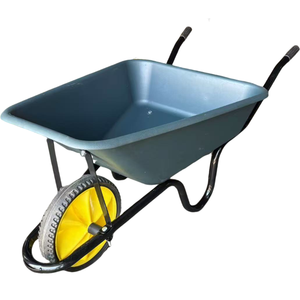 <span class=keywords><strong>Carretilla</strong></span> Resistente de Acero y Plástico WB3800 de 60L con <span class=keywords><strong>Rueda</strong></span> Sólida, Duradera y Portátil para Trabajos de Jardinería y Construcción - Product Image 1