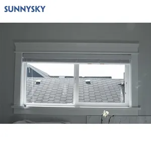 XIYATECH Hurricane Protection Double Glazed Pvc Profile Upvc Windows And Doors Frame Glass Plastic Upvc Pvc Sliding Window