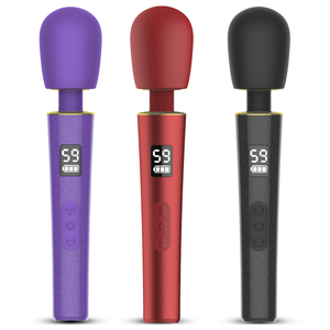 BANSEY ไม้กายสิทธิ์วิเศษไร้สาย AV ไวเบรเตอร์ ชนิด C USB ชาร์จได้ ขนาด 260 มม. หัวขนาดใหญ่ ตัวเครื่องทำจากซิลิโคน กันน้ำระดับ IPX6 อุปกรณ์บำบัด - Product Image 2