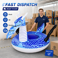 Piscine gonflable personnalisée en forme de dragon avec pistolet à eau, flotteur gonflable double place pour bataille aquatique, idéal pour les fêtes au bord de la piscine