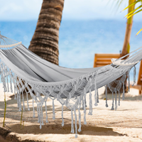 Hamac suspendu portable en macramé brésilien pour le jardin et le camping