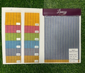 Libro de muestras de tela de mezcla de algodón ecológico, colores sólidos elegantes para prendas de moda, costura textil para el hogar para camisas DIY - Product Image 1