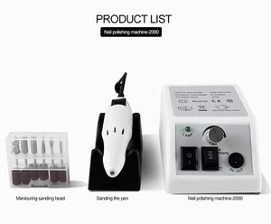 Pulidora Eléctrica Portátil de Velocidad Ajustable, Taladro de Uñas con Puntas, Máquina de Manicura para Remover Gel, Herramientas de Lijado para Pedicura - Product Image 3