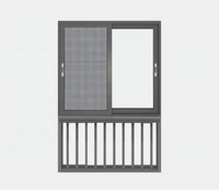 Fenêtres et portes coulissantes modernes en alliage d'aluminium sur mesure avec double vitrage trempé, insonorisation et isolation thermique pour maison et bureau